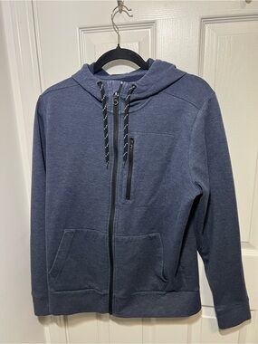 GAP Men's Navy Full-Zip Hooded Sweatshirt
